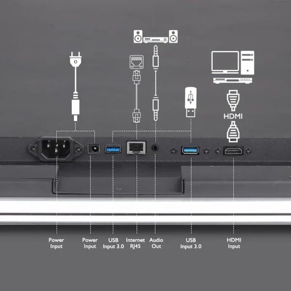 Smart Bathroom Mirror TV – Touch Screen, WiFi, Android, Speaker